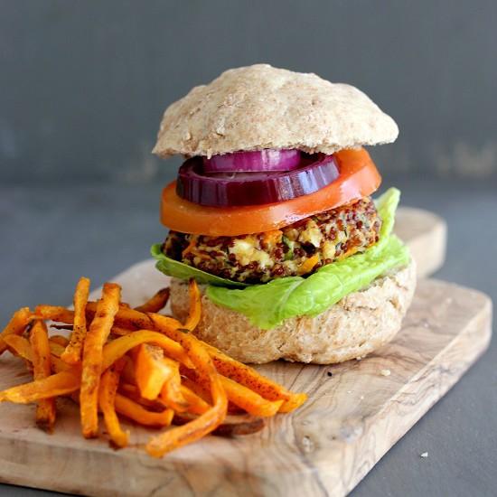 Rezeptbild: Selbstgemachter Veggie Burger