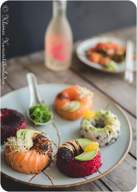 Rezeptbild: Sushidonuts mit Avocadofüllung