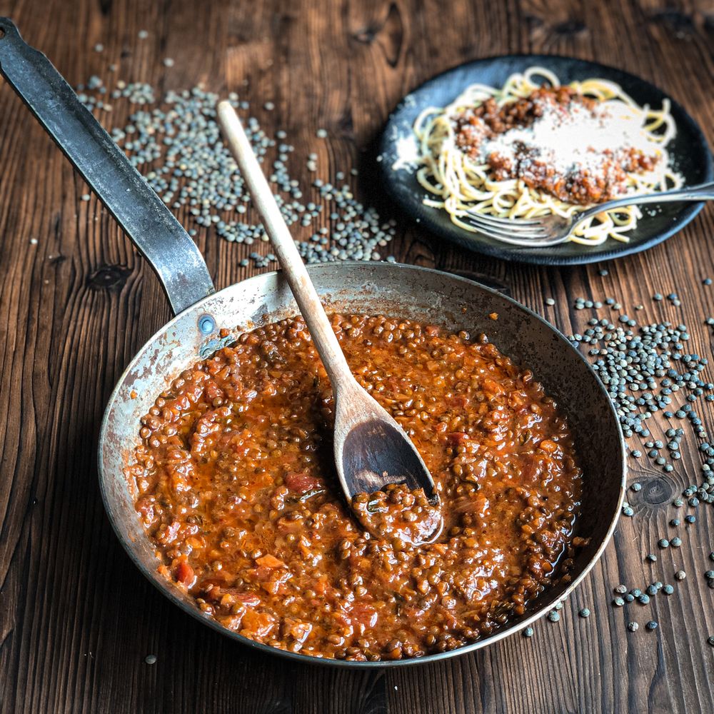 Rezeptbild: VEGANE LINSEN BOLOGNESE