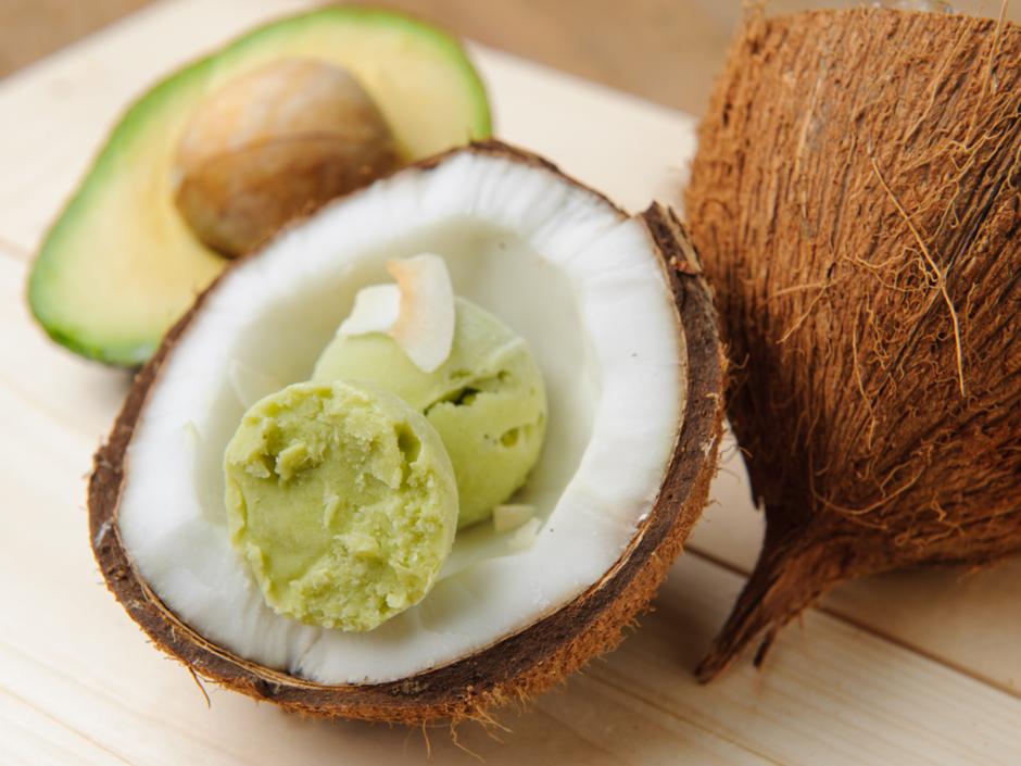 Rezeptbild: Avocado-Kokos-Eis