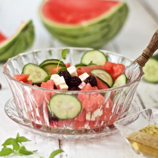 Rezeptbild: Melonen-Feta-Salat