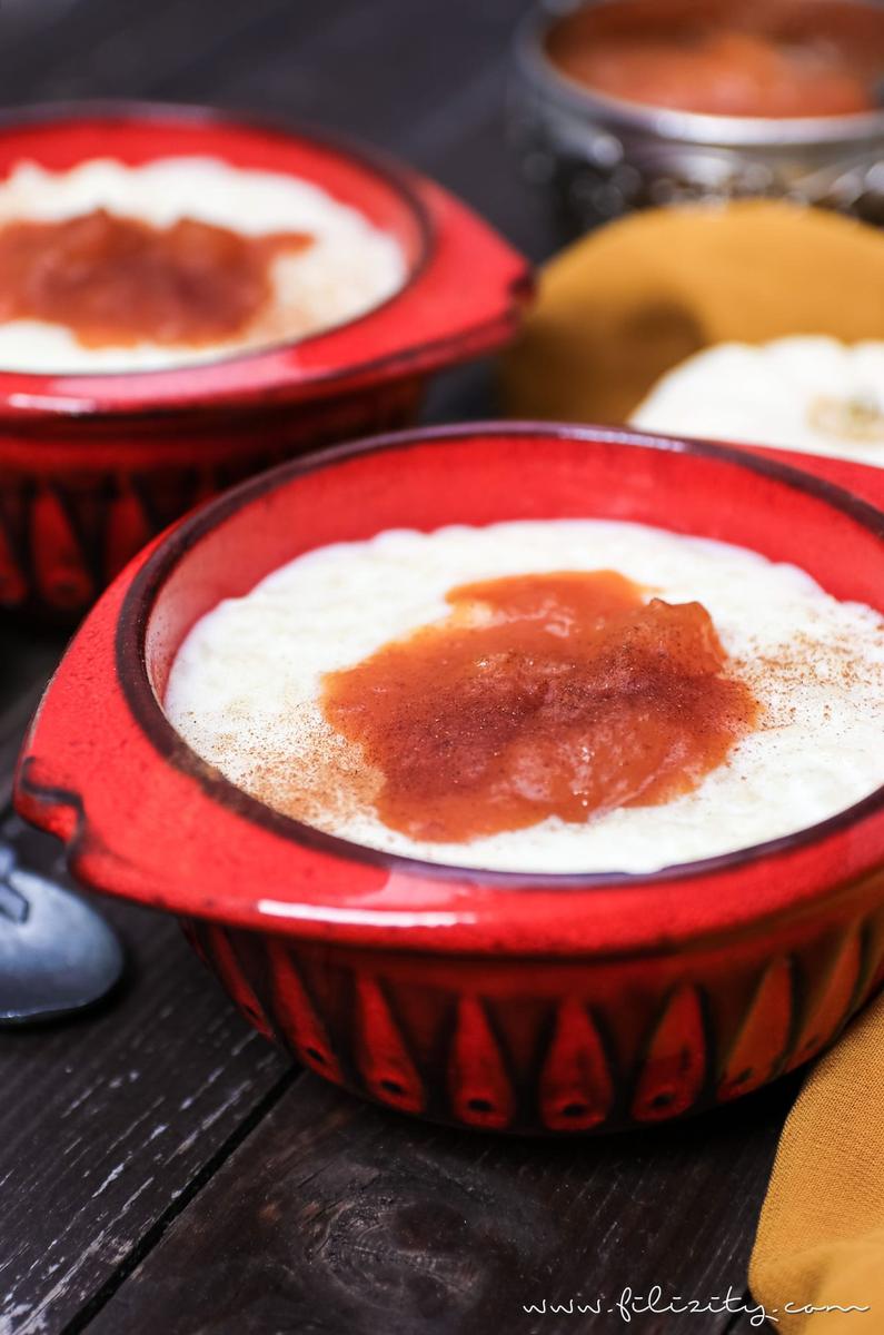 Rezeptbild: Türkischer Milchreis mit Kürbis-Pflaumen-Kompott