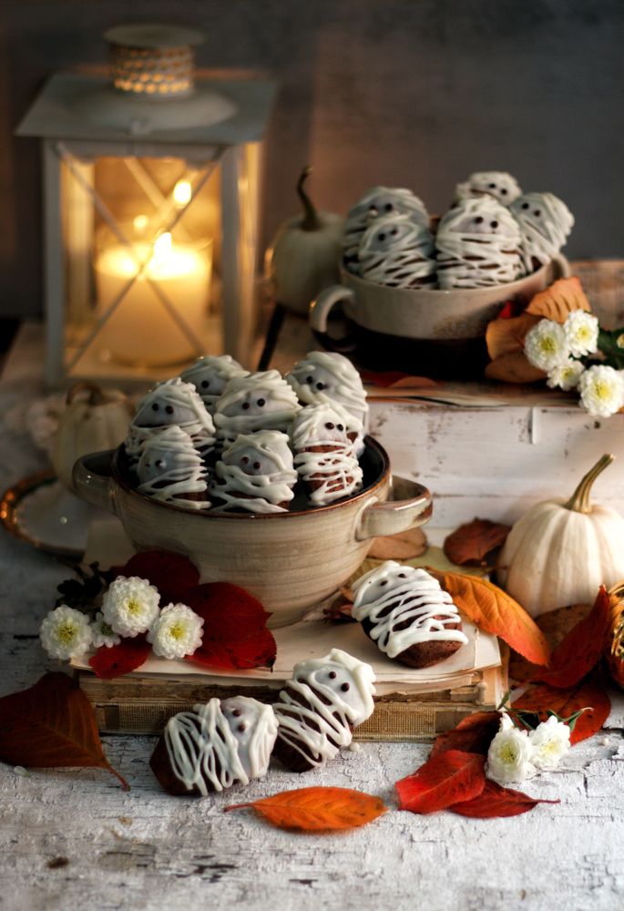 Rezeptbild: Halloween Madeleines-Mumien