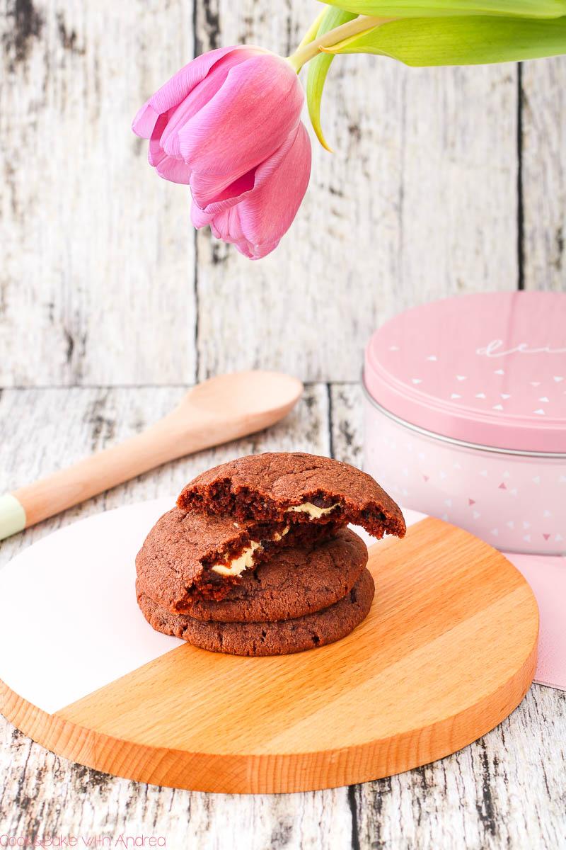Rezeptbild: Schokocookies mit flüssigem Kern