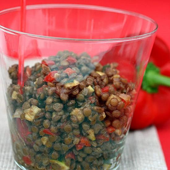 Rezeptbild: Würziger Linsensalat