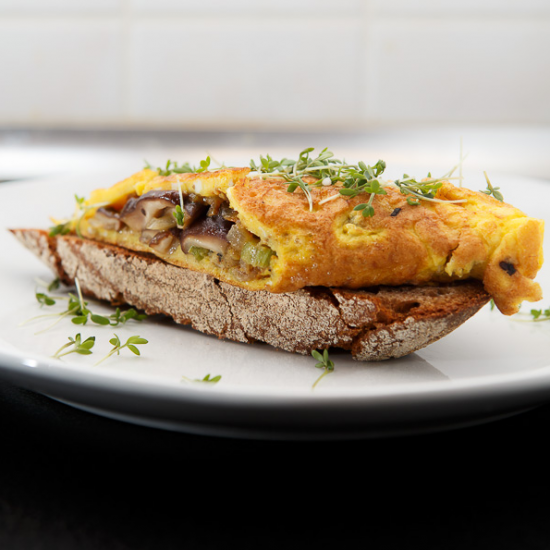Rezeptbild: Shiitake-Omelett