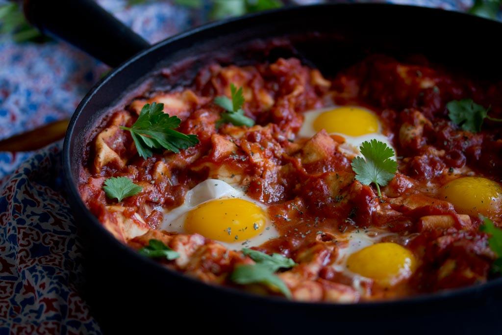 Rezeptbild: Fladenbrot-Shakshuka