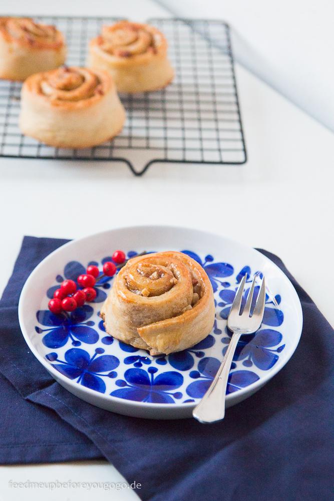 Rezeptbild: Kardamomschnecken mit Mandeln und Marzipan
