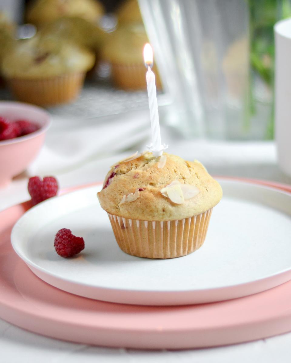 Rezeptbild: Frischkäse-Himbeer Muffins