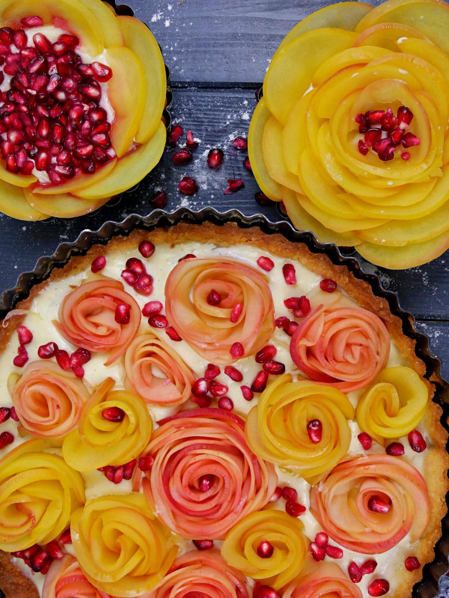 Rezeptbild: Apfel Rose Tarte