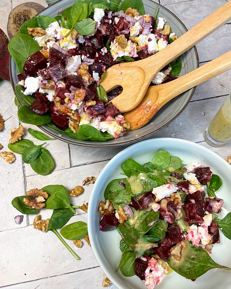 Rezeptbild: Rote Beete Salat mit Feta