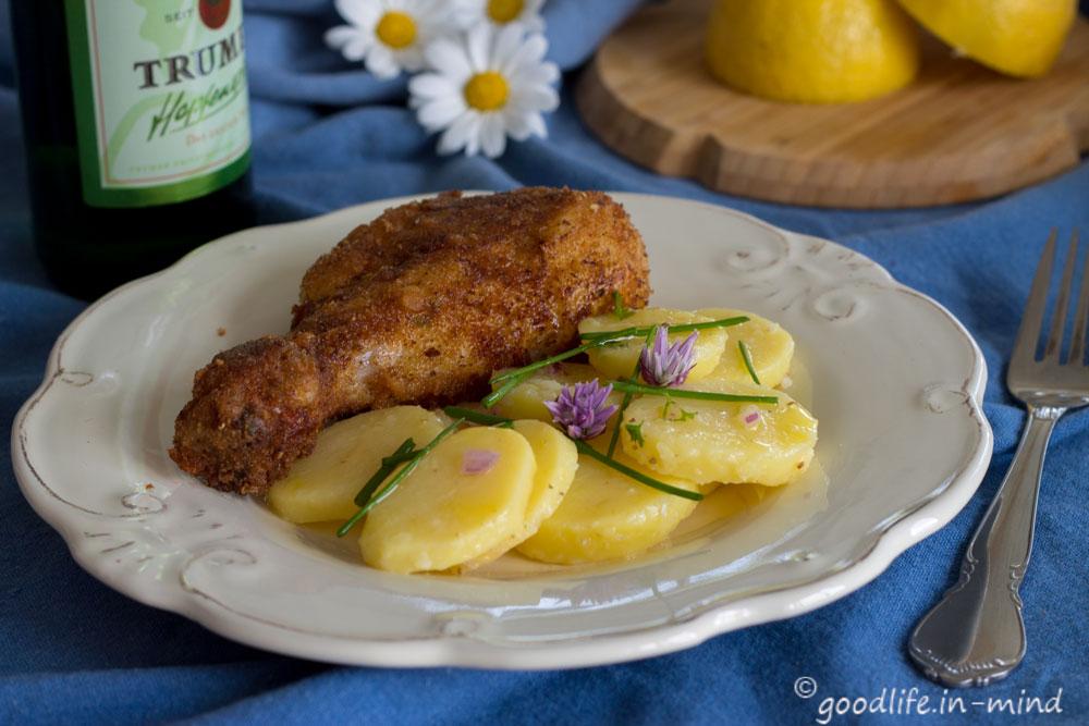 Rezeptbild: Backhendl und Erdäpfelsalat