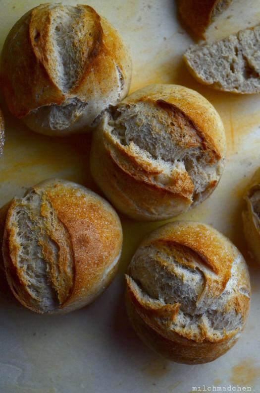 Rezeptbild: Schnittbrötchen über Nacht