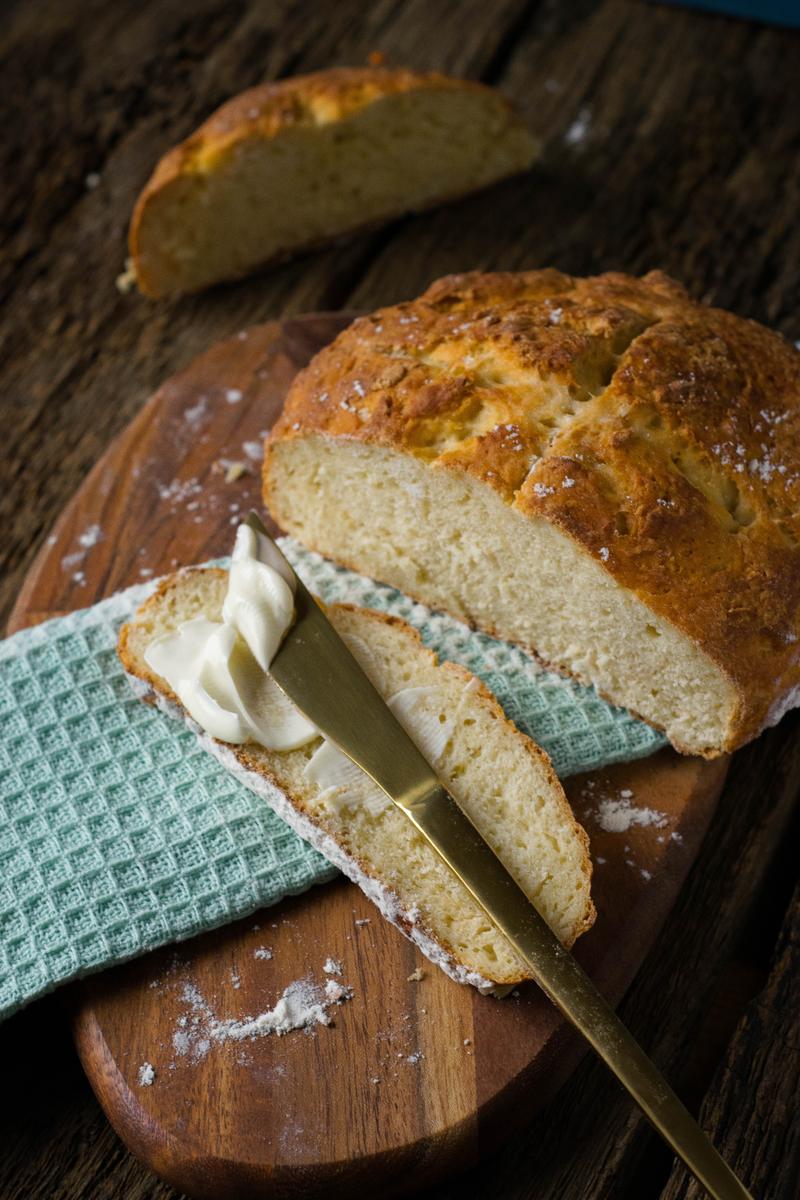 Rezeptbild: Ruck Zuck Quarkbrot zum Frühstück