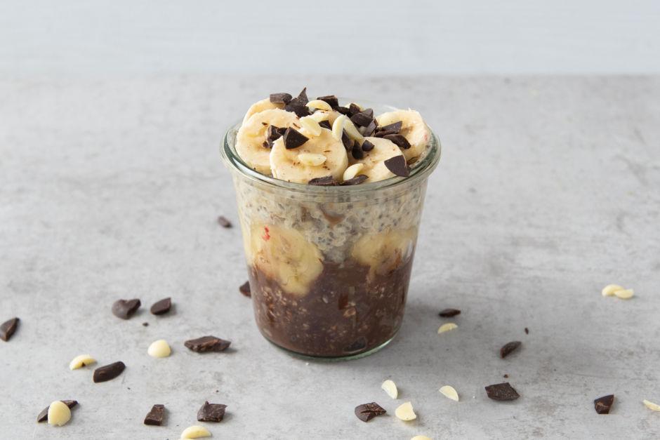 Rezeptbild: Schoko-Bananen-Overnight Oat