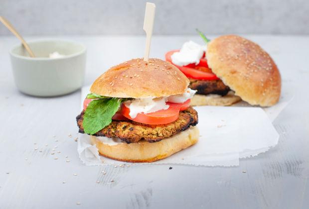 Rezeptbild: Falafel-Burger vom Grill