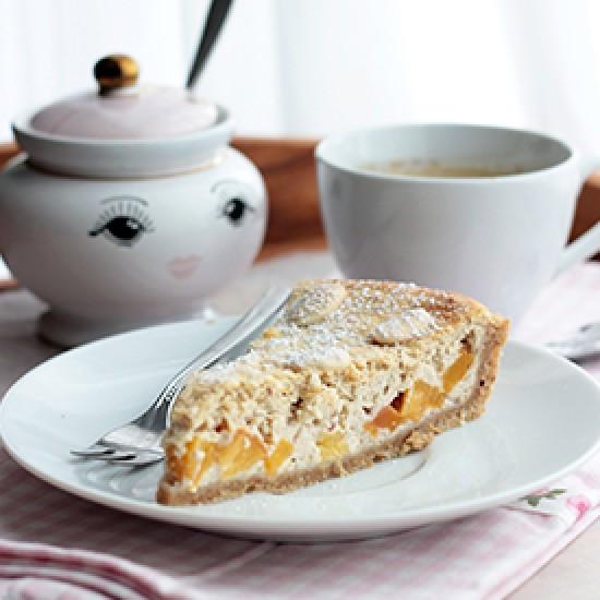 Rezeptbild: Pfirsich-Mandeltarte
