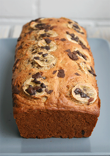 Rezeptbild: Bananenbrot mit Schokolade und Walnüssen