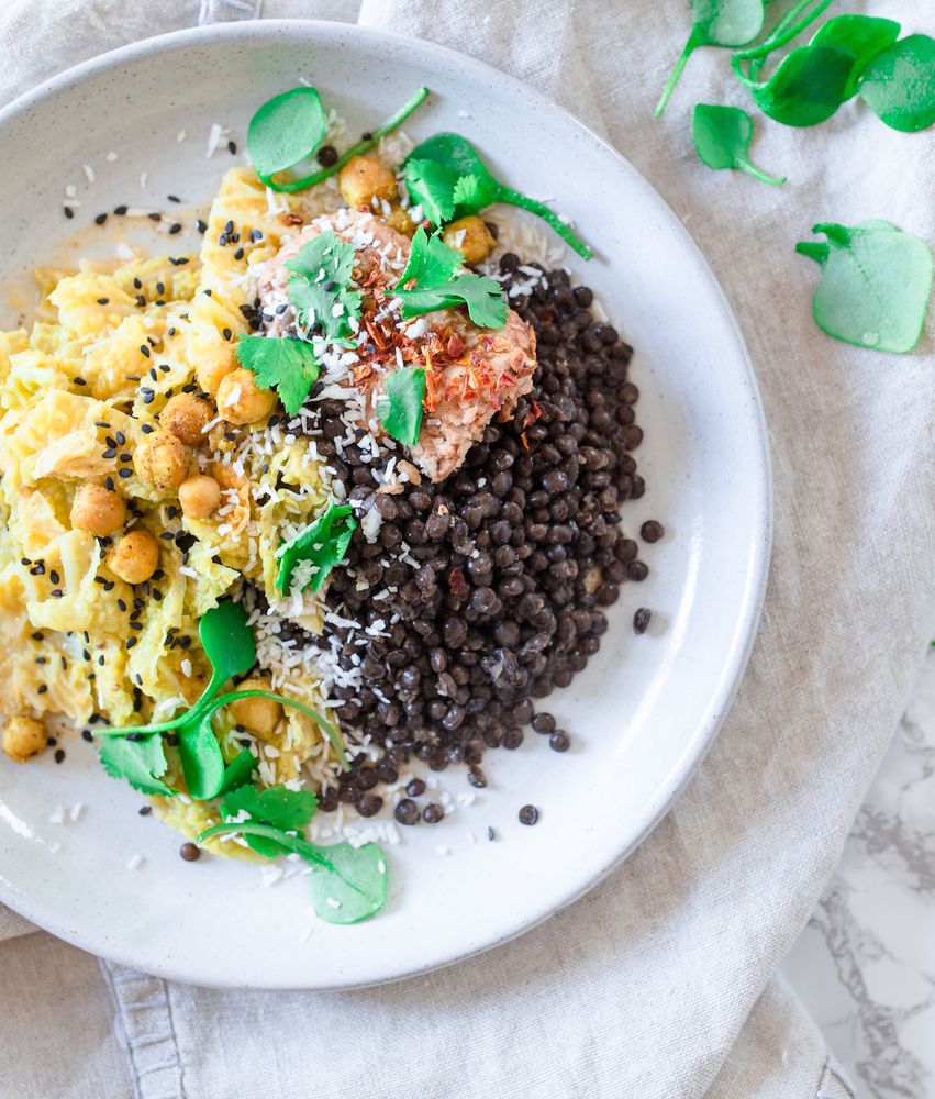 Rezeptbild: Wirz Curry mit indischem Chicken und Linsen