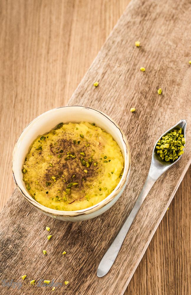 Rezeptbild: PERSISCHER SAFRAN-REIS-PUDDING – SHOLEH ZARD