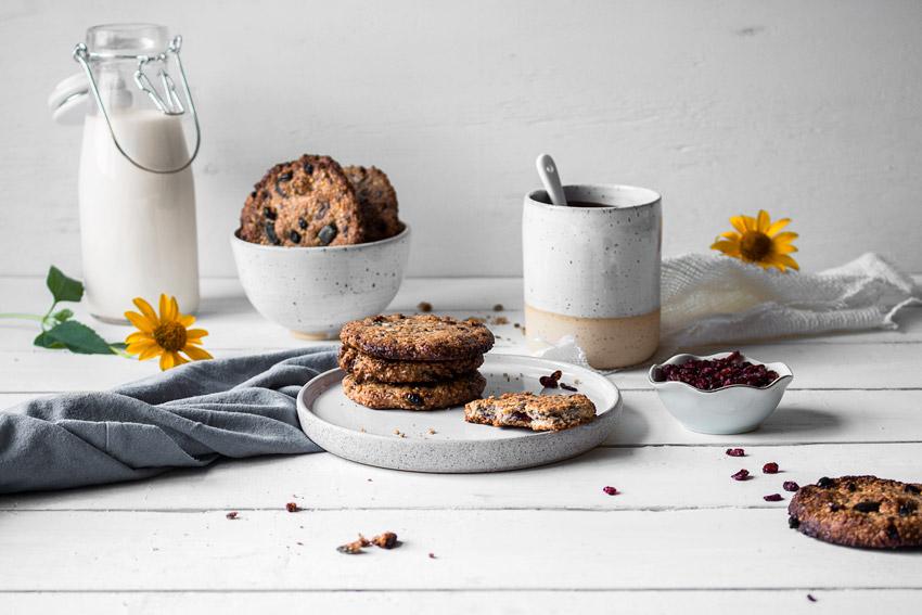 Rezeptbild: Knusprige Frühstückskekse (vegan, glutenfrei)