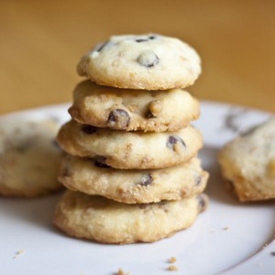 Rezeptbild: Schokoladen und Krokant Shortbread Kekse