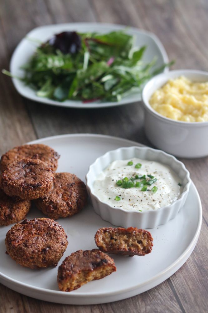 Rezeptbild: Vegetarische Käsepfanzerl