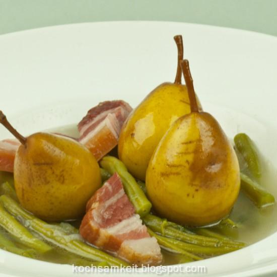 Rezeptbild: Birnen, Bohnen, Speck