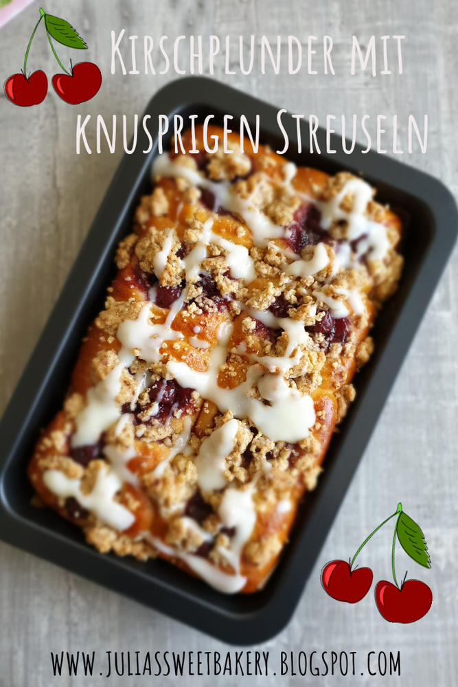 Rezeptbild: Kirschplunder mit knusprigen Streuseln