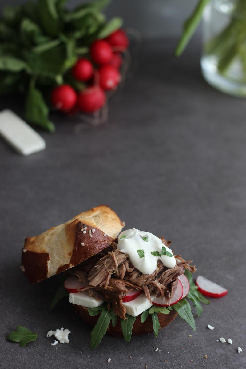 Rezeptbild: Pulled Lamb Burger
