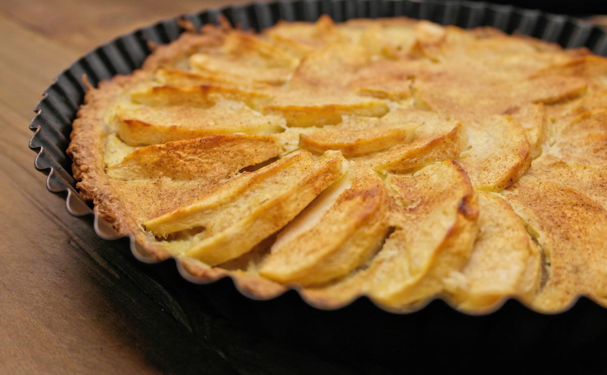 Rezeptbild: Gesunde Apfeltarte