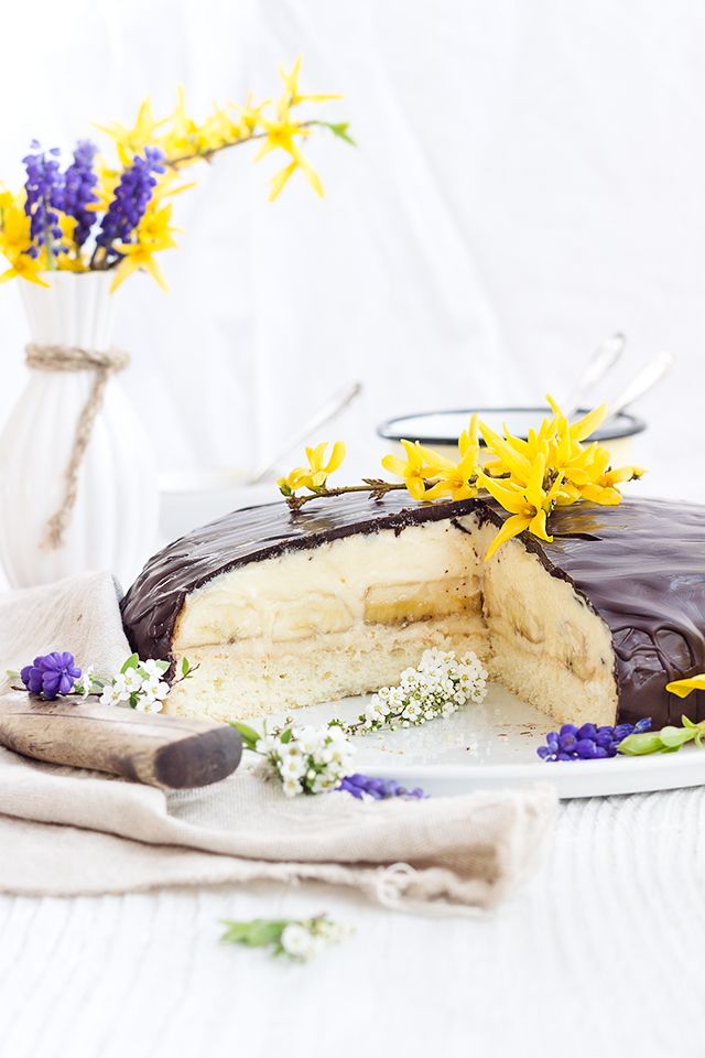 Rezeptbild: Bananen Creme Torte