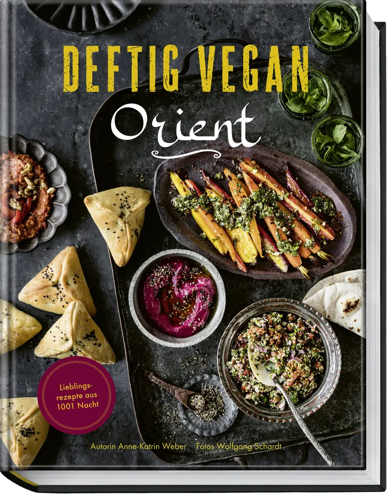 Cover des Kochbuches Deftig Vegan Orient