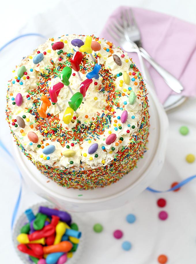 Rezeptbild: Angel Food Cake mit Vanille Buttercreme