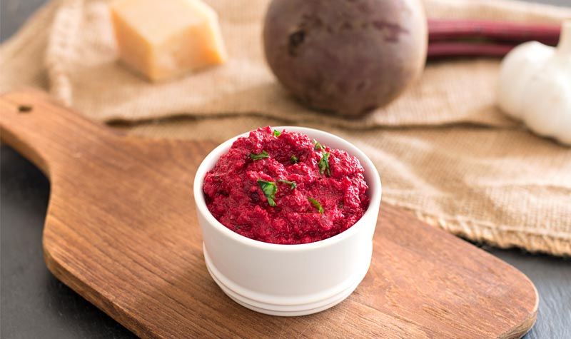Rezeptbild: Rote-Bete-Pesto mit Walnuss