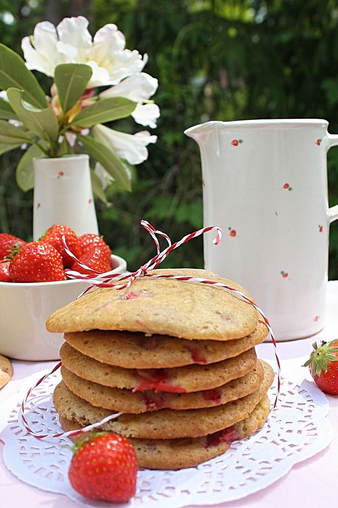 Rezeptbild: Erdbeer Cookies