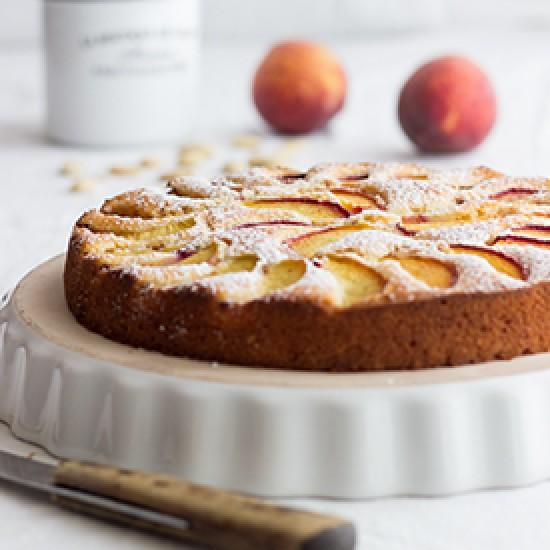 Rezeptbild: Zitronen-Pfirsich-Kuchen