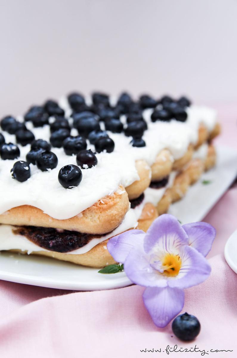 Rezeptbild: Blaubeer-Kokos-Tiramisu