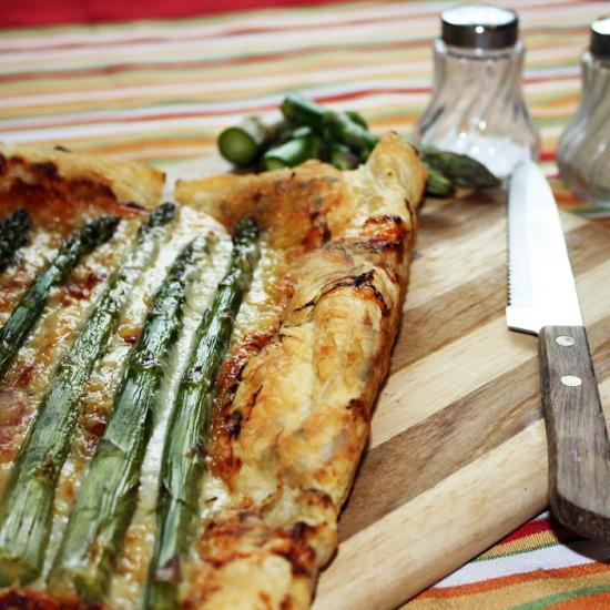 Rezeptbild: Greyerzer Spargel Tarte
