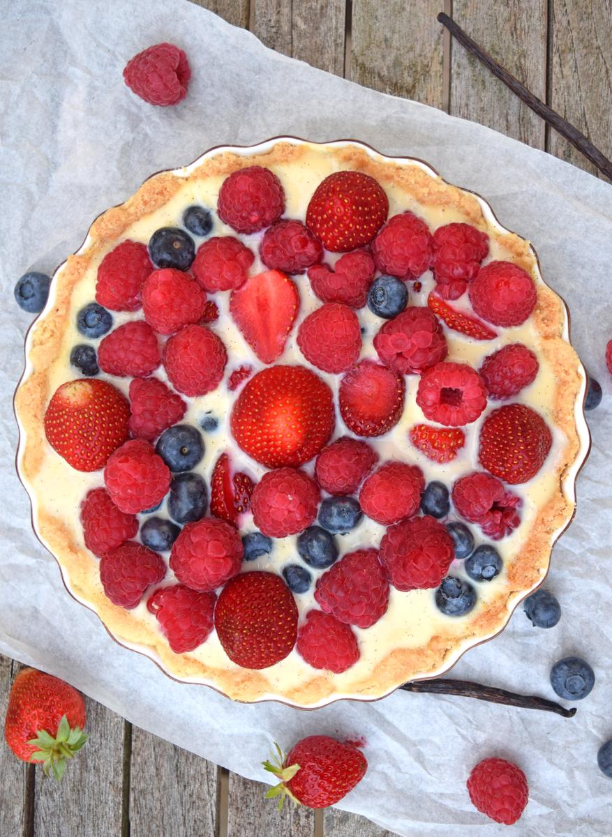Rezeptbild: Sommerliche Beerentarte