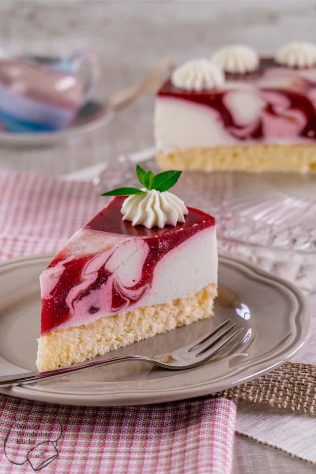 Rezeptbild: Himbeer-Joghurt-Torte