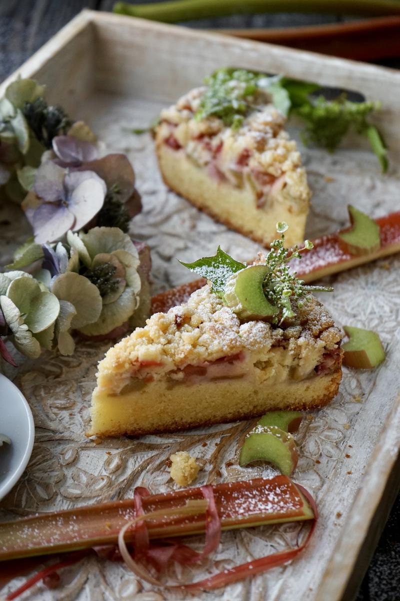 Rezeptbild: Rhabarberkuchen mit Streuseln