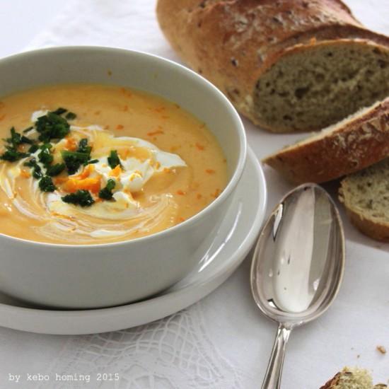 Rezeptbild: Karotten-Kartoffel-Cremesuppe