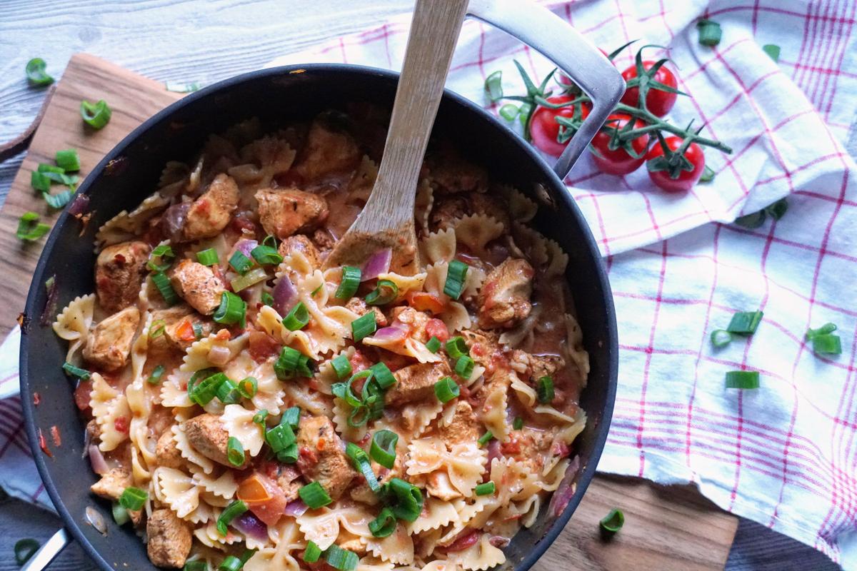 Rezeptbild: One Pot Hähnchen-Cajun-Pasta