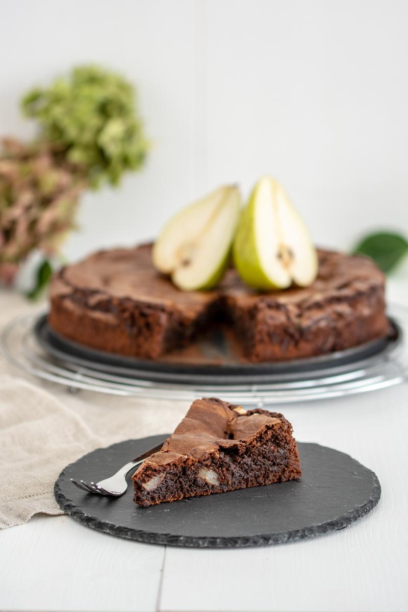 Rezeptbild: Schoko Birnen Kuchen