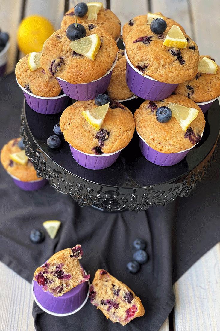 Rezeptbild: Blaubeer-Zitronen-Muffins