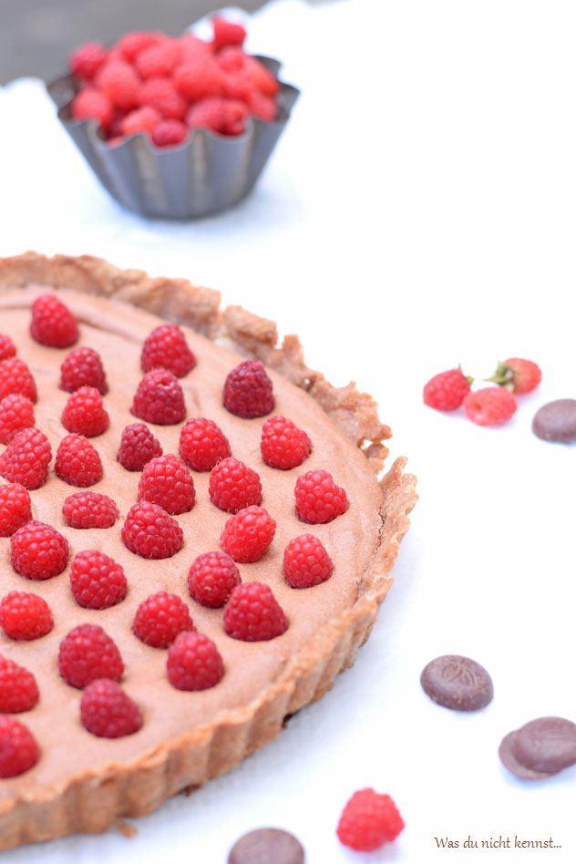 Rezeptbild: Schokoladentarte mit Himbeeren 