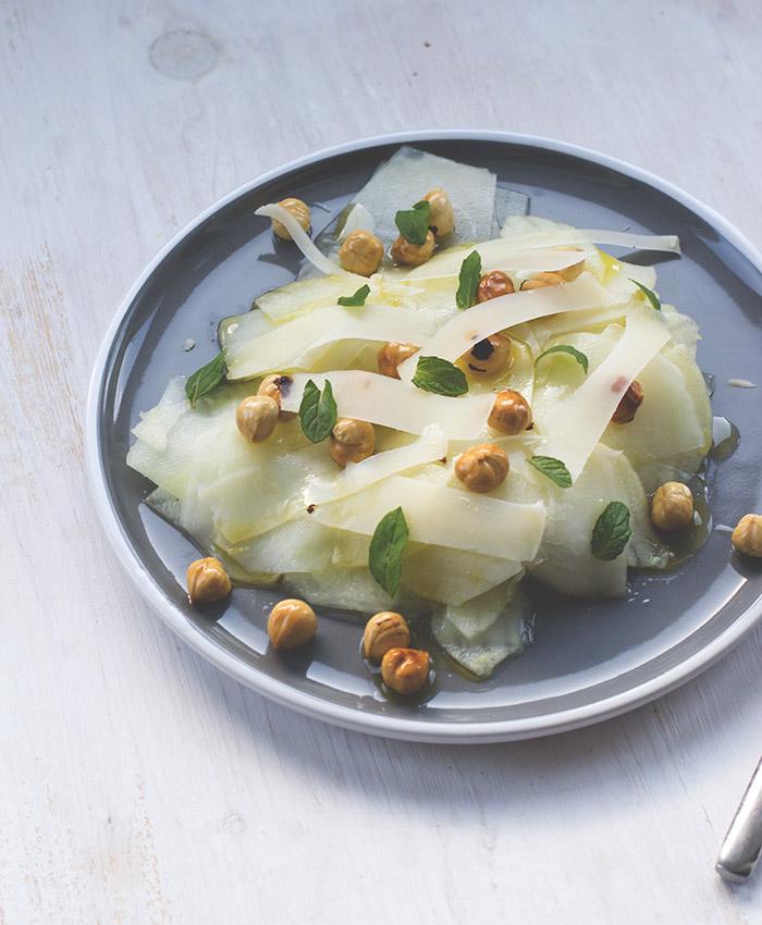 Rezeptbild: Knackiger Kohlrabi-Apfel-Salat