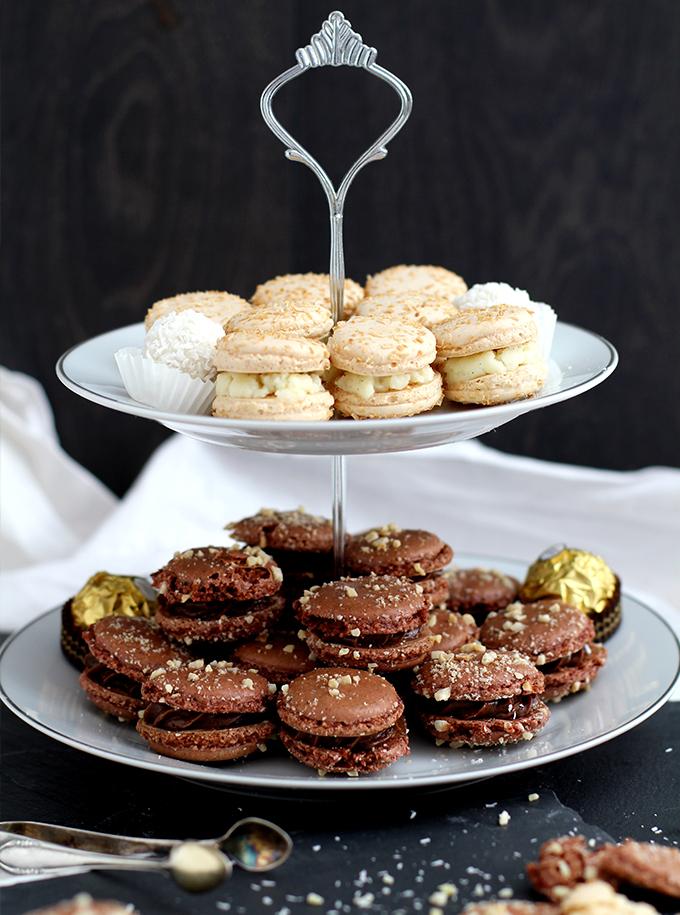Rezeptbild: Rocher- und Raffaello Macarons