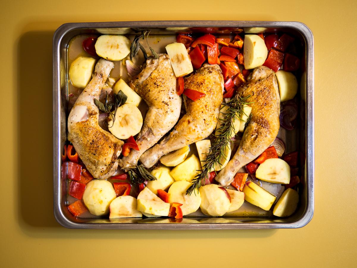 Rezeptbild: Apfel-Huhn